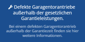 Reparatur Garagentorantriebe