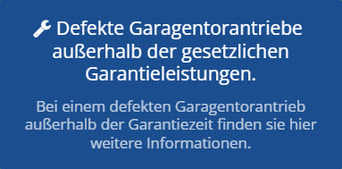 Reparatur Garagentorantriebe